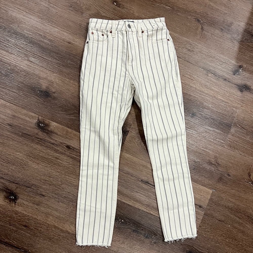 Abercrombie Striped Jeans